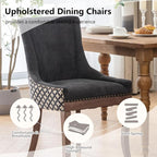 Modern Dining Chairs Set of 6, High Back Dining Chairs Side Chairs - Image 4