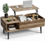 OLIXIS Wooden Coffee Table, Lift Top Coffee Table by OLIXIS