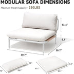 Crestlive Products Outdoor Patio Furniture Set, 4 Seater Modular Oversized - Image 7