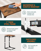 C-Shaped Side Table for Couch - Image 3