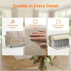 Living Room Sofa Sets 3 Piece, Modern 3 Seater Sofa and Loveseat Couch and - Image 3
