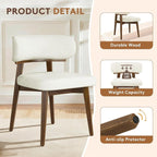Dining Chairs Set of 4, Modern Upholstered Dining Chairs, Wooden Kitchen Chairs - Image 6