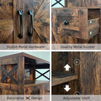 Befrases Set of 2 Farmhouse Storage Cabinet - Image 8