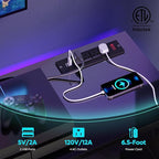 Bestier LED TV Stand for 55/60/65 Inch TV, Modern Gaming TV Console - Image 5