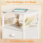 Furologee Nightstands Set of 2, End Table - Image 6