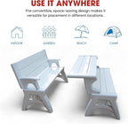 Convert-a-Bench 2-in-1 Outdoor Bench & Picnic Table - Image 6