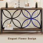 GiftGo Narrow Sofa Table 47.2 Inch, Industrial Sofa Table Behind Couch - Image 5