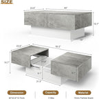 HedoAjim Coffee Table with Large Storage - Image 2