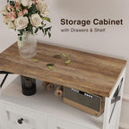 Befrases Set of 2 Farmhouse Storage Cabinet - Image 6