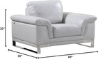 Blackjack Furniture Weston Collection Genuine Italian Leather Living Room Chair - Image 10