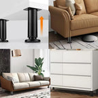4PCS Adjustable 4.7-7.08 Inch Metal Furniture Legs Black Furniture Replacement - Image 6