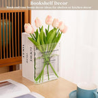Puransen Clear Bookend Vase for Flowers - Image 2