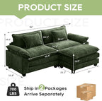 Oprisen 86" Modular Sectional Sofa, Comfy Cloud Couch Sectional Sofa - Image 2