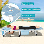 ABORON Oversized Folding Sun Tanning Chair, 3 in 1 Heavy Duty Chaise Lounge - Image 6
