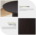 31.5" Round Dining Table for 2-4, Modern Kitchen Table - Image 4