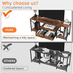 GYIIYUO TV Stand with Fabric Drawer - Image 3