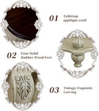 LKTART Round End Table, Victorian Vintage End Tables - Image 6
