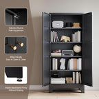 Yizosh Metal Pantry Cabinet, - Image 6