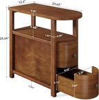 LITTLE TREE Solid Wood End Table Set 2 - Image 2