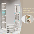 2-Tier Narrow Storage Cabinet, Slim Bathroom Storage Cabinet - Image 7