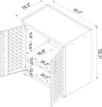 Manhattan Comfort Fortress Rolling 2 Door Garage Storage Cabinet - Image 3
