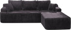 Modular Sectional Sofa Couches L-Shape Couch 3 Seat Modular Sofa Memory Foam - Image 8