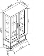 Lighted Glass Curio Display Cabinet - Image 2