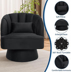 Garvee Ultra-Plush Swivel Accent Chair, 360° Barrel Lounge Chair - Image 5