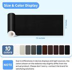 Kangshoon Leather Repair Patches, 17X79 Inch Self-Adhesive Leather Repair Tape - Image 2