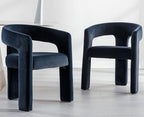 VESCASA Velvet Barrel Dining Chair - Image 4