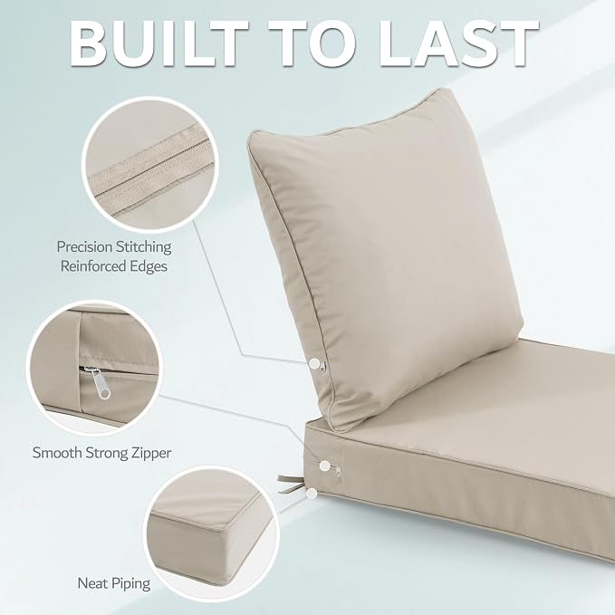 19x19 Inch Patio Chair Cushion - Image 6