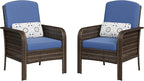 GarveeHome 2-Piece Outdoor Patio Furniture Set, All-Weather Rattan Chairs - Image 8