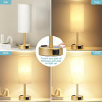 Fenmzee Gold Nightstand Bedroom Lamp - Image 2