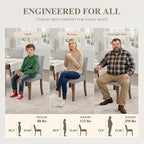 Dining Chairs Set of 4, Modern Dining Room Chairs - Image 8