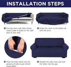 Peryiter 3 Pcs Couch and Loveseat Covers Set Sofa Cover - Image 5