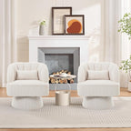 Garvee Ultra-Plush Swivel Accent Chair, 360° Barrel Lounge Chair - Image 6