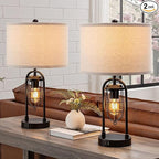 Set of 2 Farmhouse Table Lamps by KAWOTI