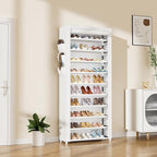 VTRIN Vertical Narrow Shoe Rack Organizer Tall Shoe Rack - Image 2