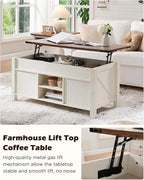 OKD 48" Farmhouse Lift Top Coffee Table - Image 2