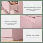 Jocoevol Modern Pink 7 Drawer Dresser - Image 6