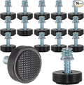 1/4-20 Adjustable Furniture Leveler, 16 Pack Rubber Leveling Feet Screws in by DIYfurniturerepairtools