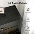 Wooden Dresser with 3 Large Drawers, Modular Media Console Storage Chest of - Image 7