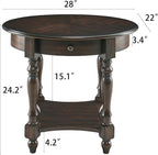 LEEMTORIG Oval Round End Table - Image 3