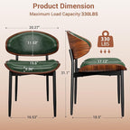 YaFiti Dining Chairs Set of 6, Dining Room and Kitchen Chairs, Mid Century - Image 2