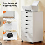 OLIXIS 7 Drawers Rolling File Cabinet, Mobile Under Desk Storage Cabinet - Image 7