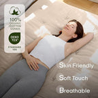 ZonLi Japanese Floor Futon Mattress Full Size 75"x 54", 100% Cotton Cover 2.5'' - Image 2