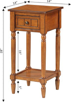 Convenience Concepts French Country Khloe 1 Drawer Accent End Table 14" - Image 9