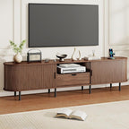 86.6" Mid-Century TV Stand by ComfyCorner