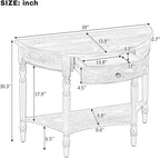 LUMISOL Half Moon Console Table - Image 2