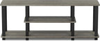 Furinno Turn-N-Tube No Tools 3D 3-Tier Entertainment TV Stand up to 50 inch TV - Image 5